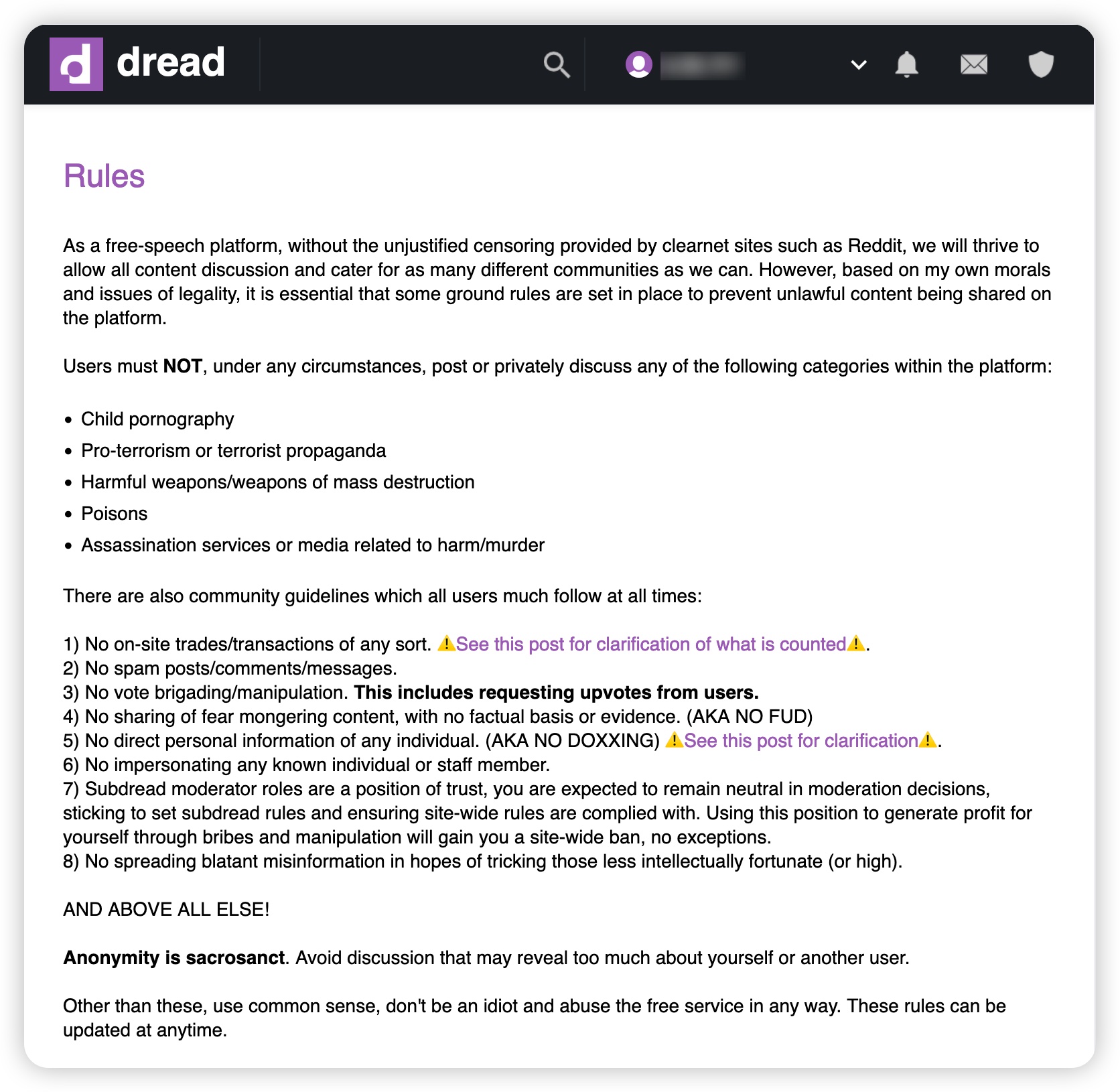 DreadRules